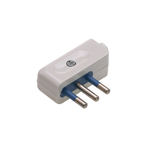 Spina salvaspazio uscita cavo 90° 250 V 10A BRI102204