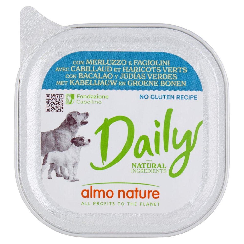 Almo Nature almo nature Daily con Merluzzo e Fagiolini 100 g