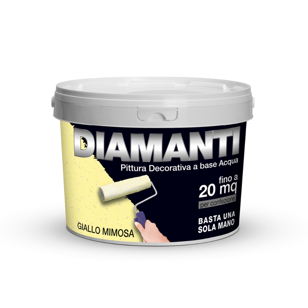 Image of Wall Pittura decorativa Diamanti giallo da 2 L014