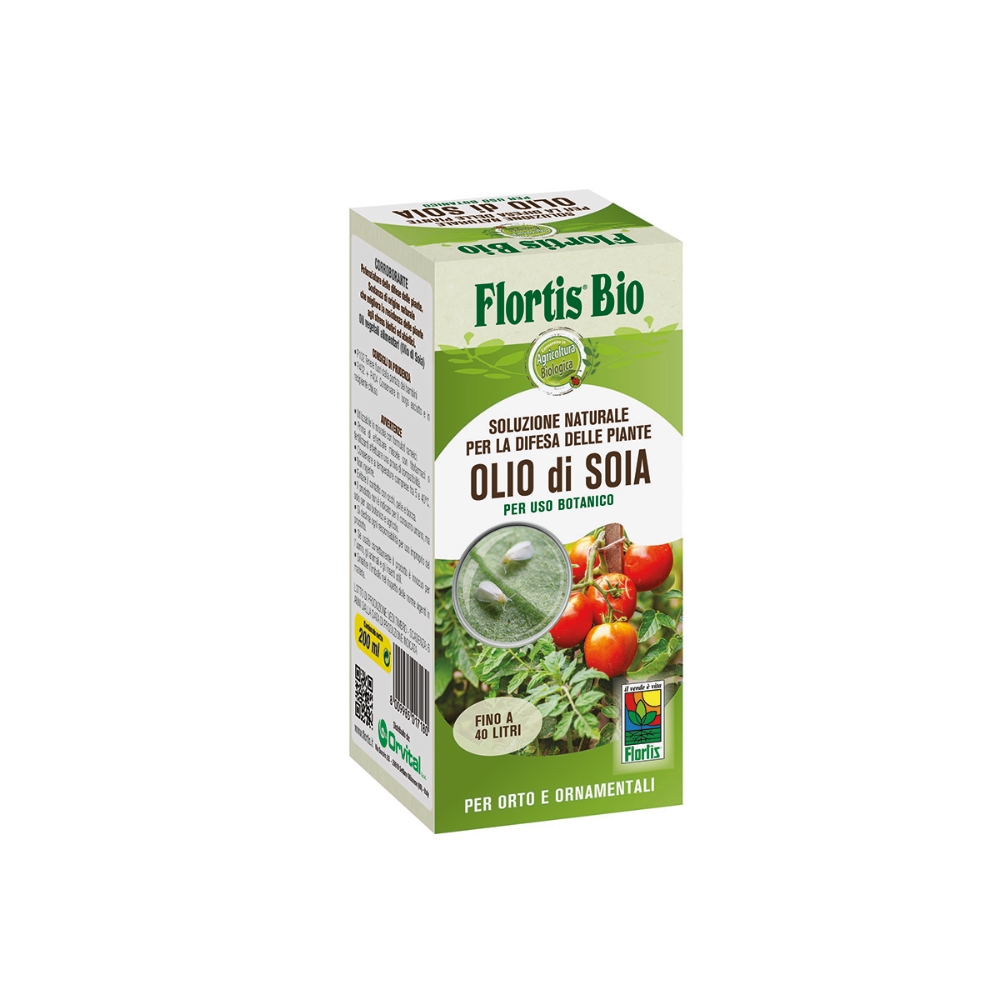 Image of Flortis Insetticida FLORTIS OLIO DI SOIA CONCENTRATO 200 mL , consigliato per piante fiorite, fioriere, orto014