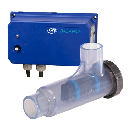 Clorinatore salino GRE BALANCE per piscine fuori terra e interrate fino a 55m³. Capacità di produzione cloro 8g/h BRI1066049