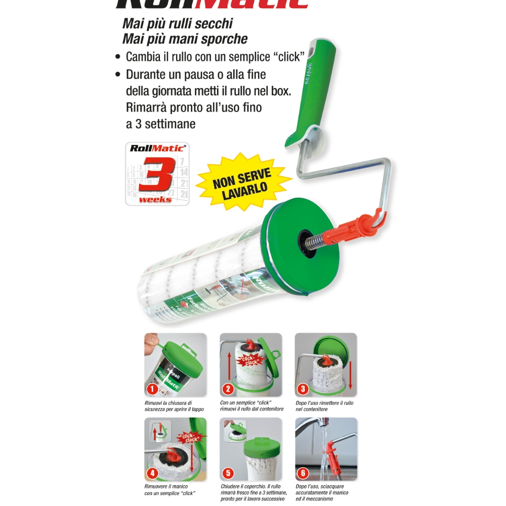 Nespoli Rullo Rollmatic Suprfici Lisce 22 cm