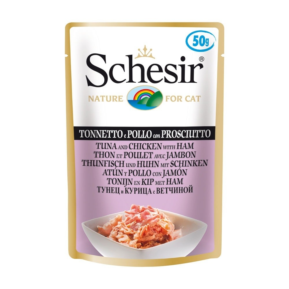 Schesir Schesir Cat 50 gr Tonno Pollo Prosciutto