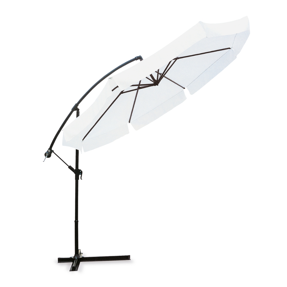 No Brand OMBRELLONE BIANCO D.3MT BRACCIO LAT