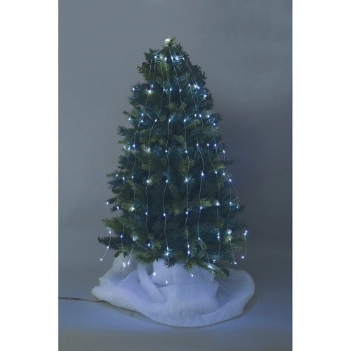 Mantello LED 15 stringhe cavo argento BRI1082368