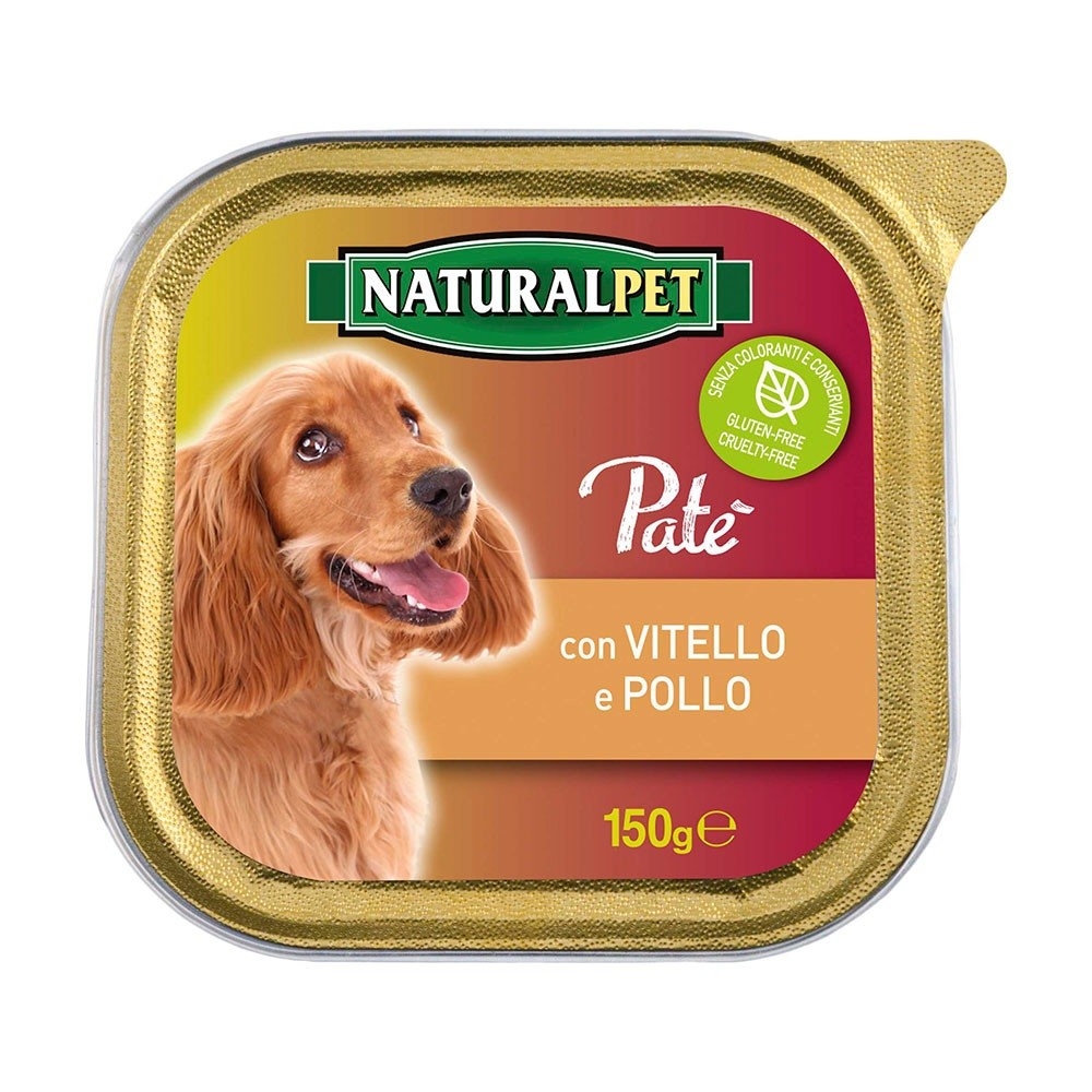 Naturalpet Naturalpet Dog Patè 150 gr Vitello e Pollo