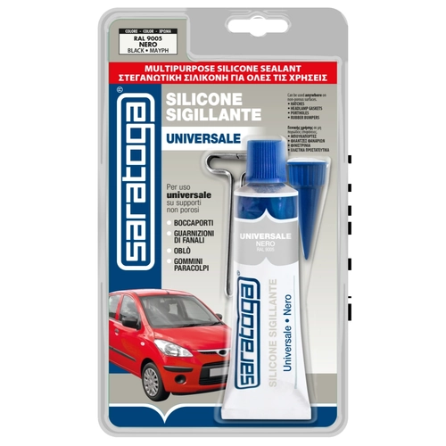 Silicone sigillante SILICONE UNIVERSALE NERO blister 60 mL
 BRI1095396