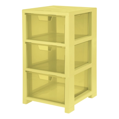Cassettiera Linea, 3 cassetti, giallo vaniglia BRI1100566