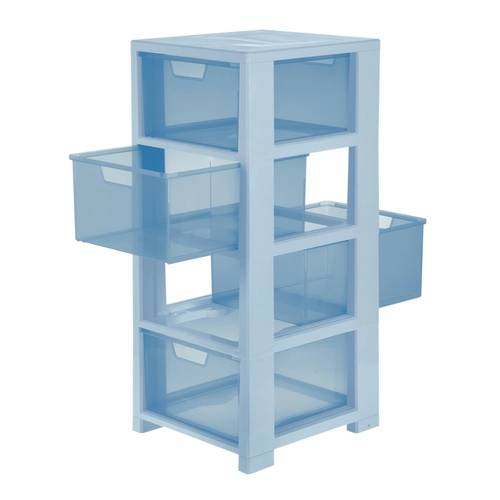 Cassettiera Linea, 4 cassetti, azzurro BRI1100569