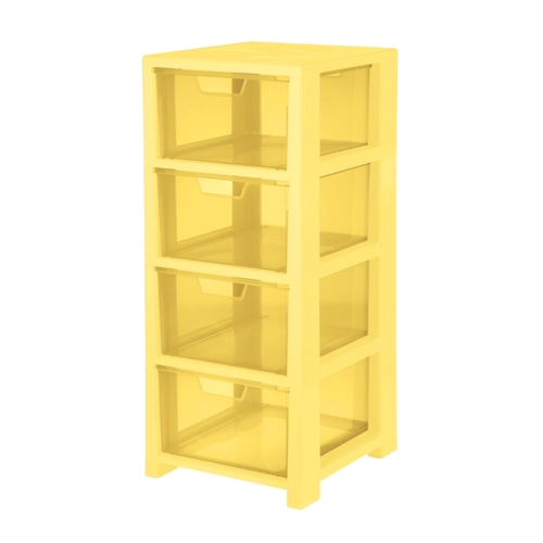 Cassettiera Linea, 4 cassetti, giallo vaniglia BRI1100571