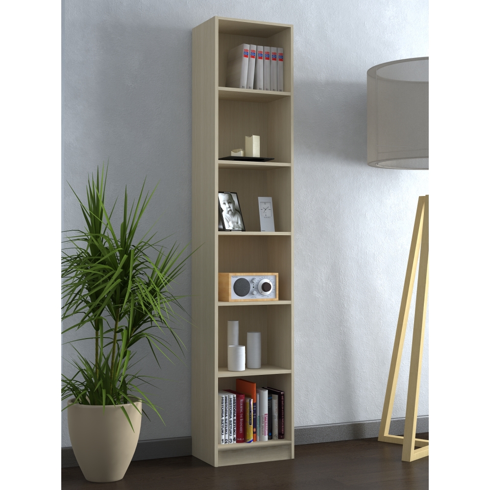 CTF Libreria Laser 6 ripiani Olmo