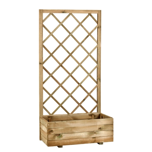 Fioriera con spalliera Mini Ecoflora in legno BRI1123998