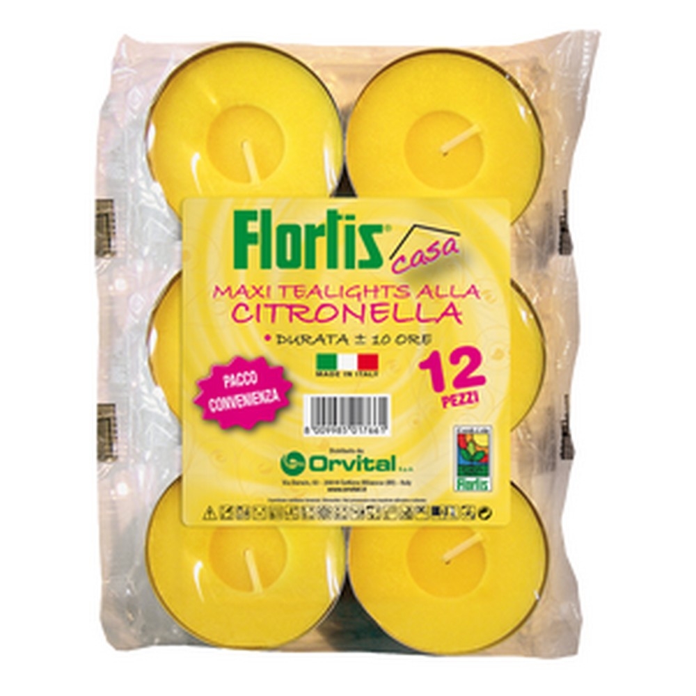 Flortis Maxi tealights citronella 12 pz