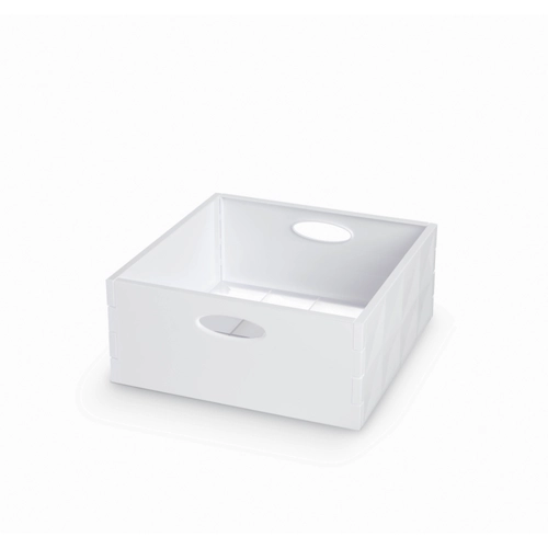 Contenitore crystall box 31x31xh14 white BRI1186952