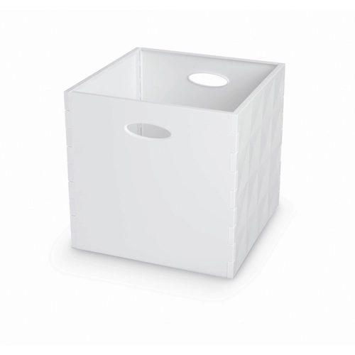 Contenitore crystall box 31x31xh30 white BRI1186954