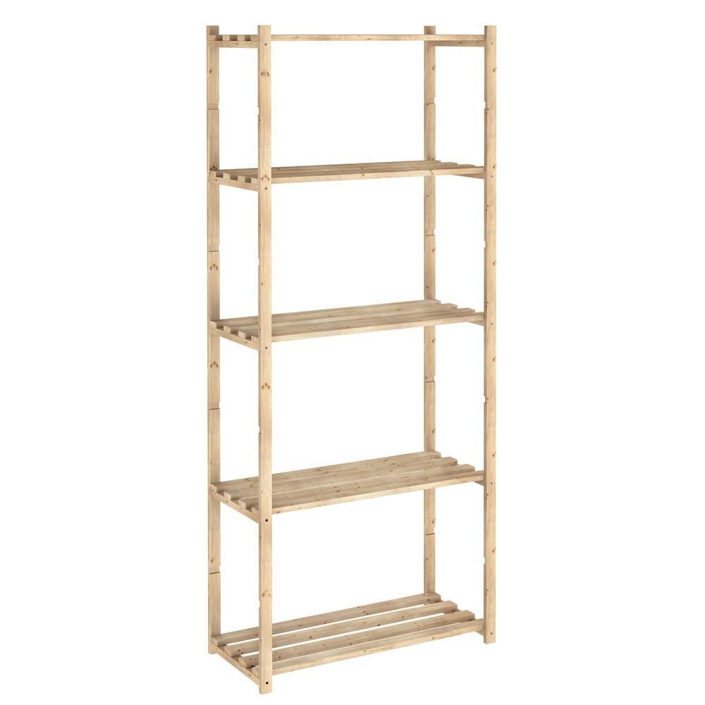 ASTIGARRAGA Scaffale kit in pino grezzo 5 piani
