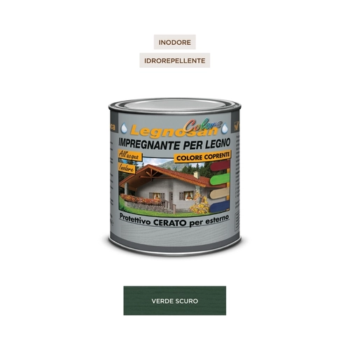 Impregnante Legnosan Colors all' acqua da 0,75 L BRI1192438