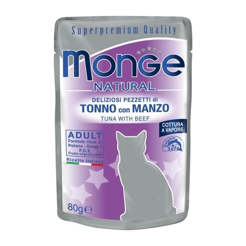 Monge Natural Cat Adult Tonno e Manzo 80 gr BRI1196646