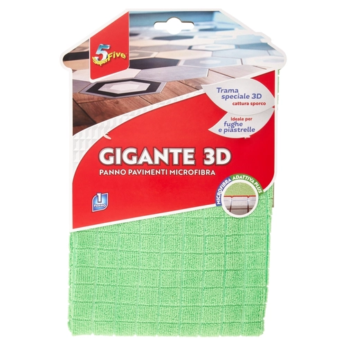 Super5 Gigante 3D Panno Pavimenti Microfibra 1 pz BRI1197823