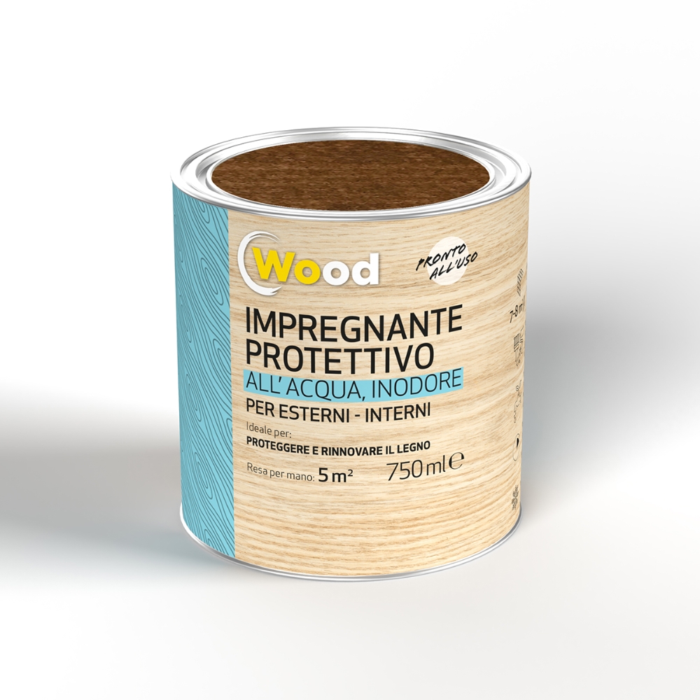 Image of Wood Impregnante Wood all'acqua da 0,75 L, noce scuro014