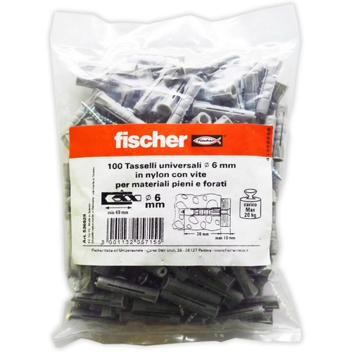 KIT 100 TASSELLI T6/VA 6 C/100 VITI BRI1209729