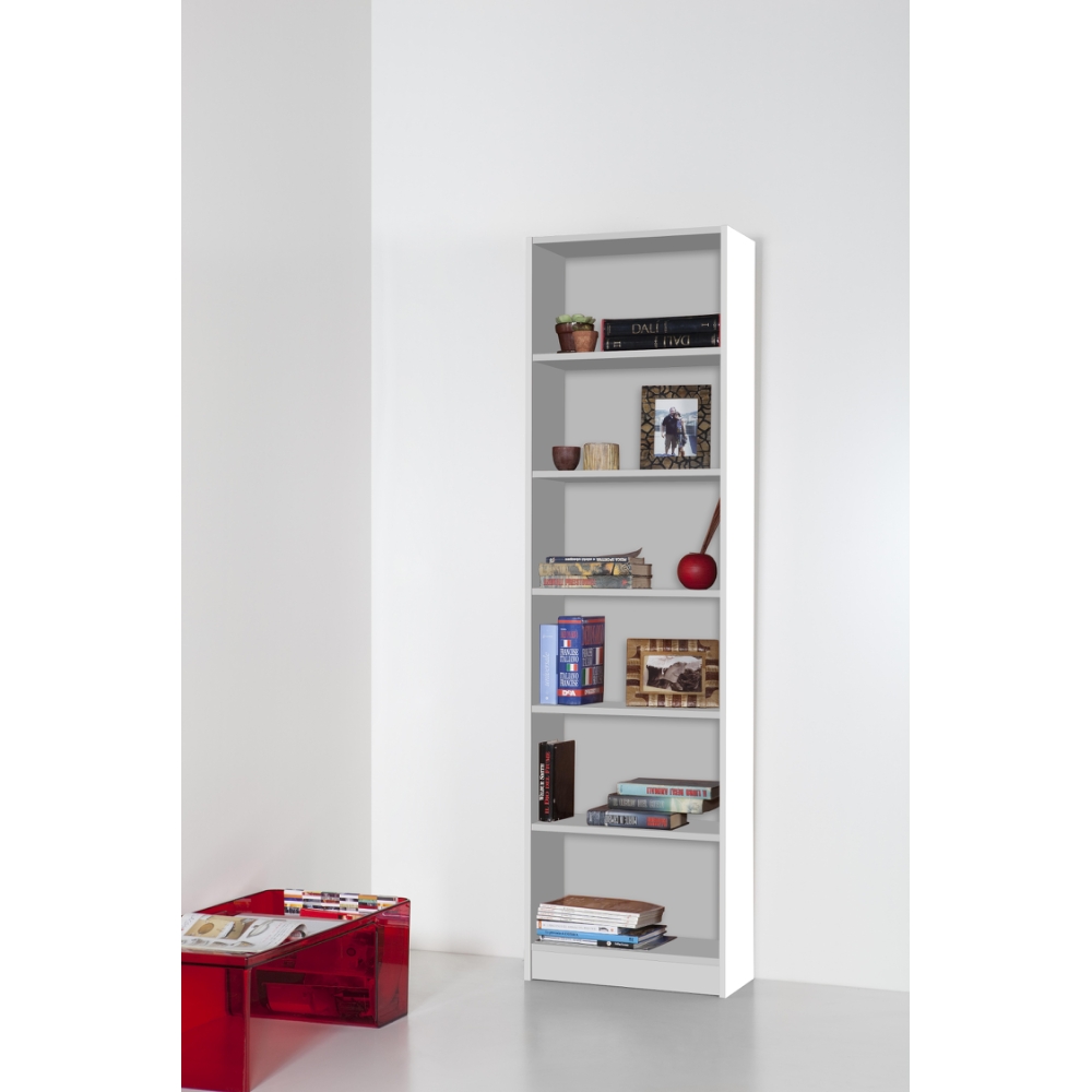 CTF Libreria Laser 6 ripiani Bianco