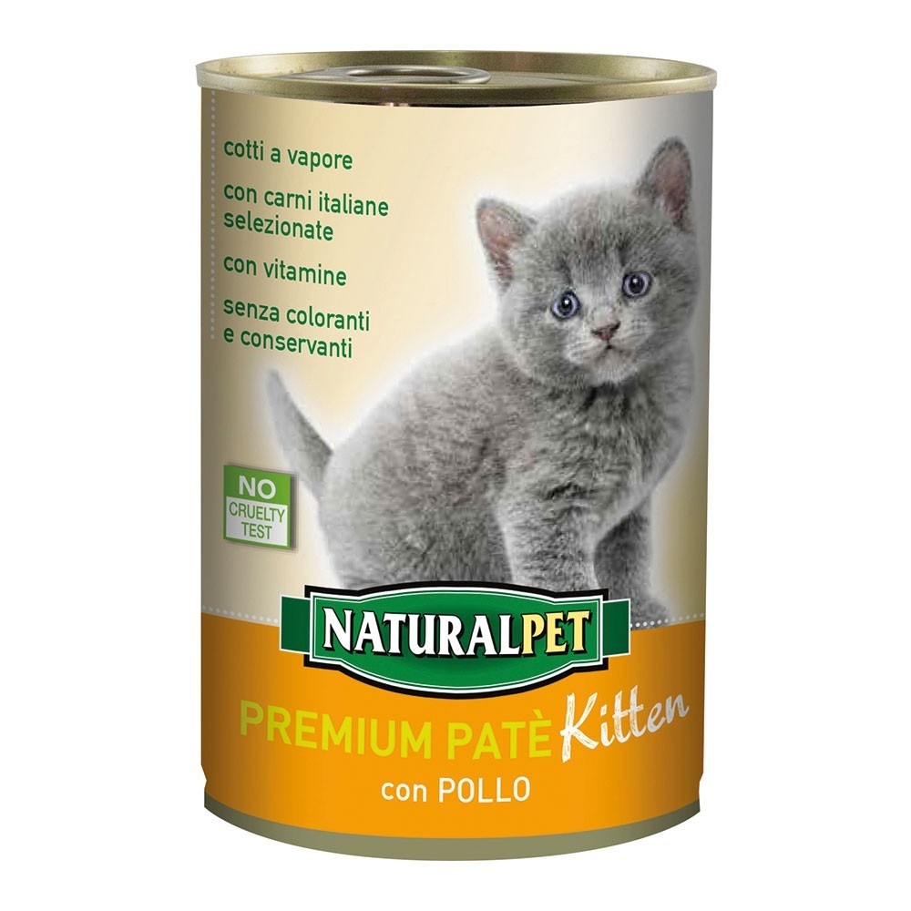 Naturalpet Naturalpet Premium Pate Kitten con Pollo 400 gr