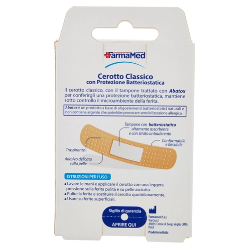 Cerotto Classico con Protezione Batteriostatica 2 Formati Medium e Large 20 pz BRI1224428