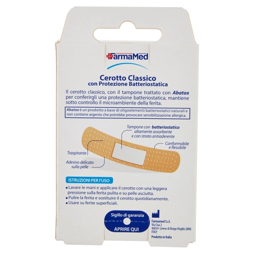 Cerotto Classico con Protezione Batteriostatica 2 Formati Medium e Large 20 pz BRI1224428