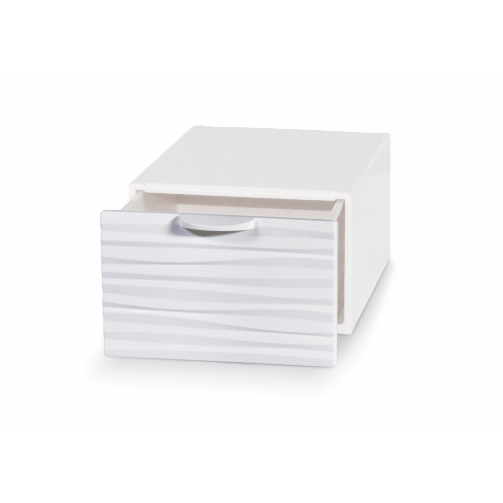 Domopak Living Cassetto L15,5 x P21 x H10,5 cm, bianco