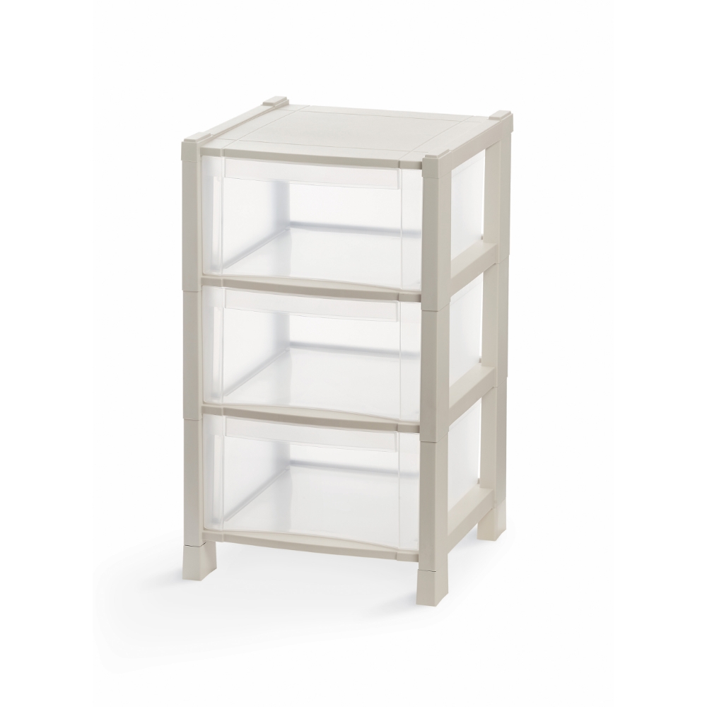 Domopak Living Cassettiera, 3 cassetti, beige