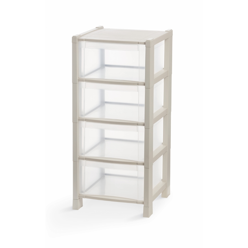 Domopak Living Cassettiera tower 4 38x38x83 sand