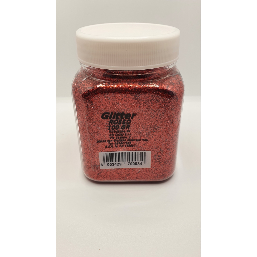 Image of No Brand Glitter in polvere 100 gr rosso x 14lt.014