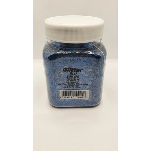 Glitter in polvere blu da 100 g BRI1237823