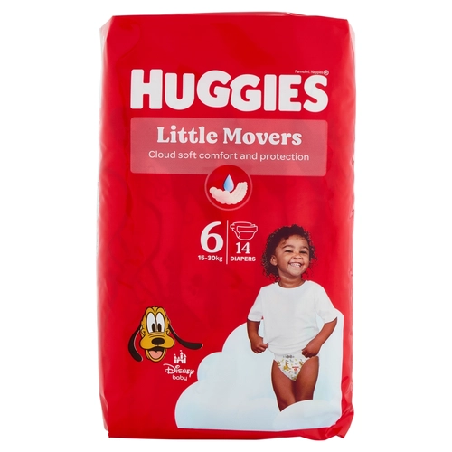 Huggies Little Movers Pannolini 6 15-30 Kg 14 pz BRI1256393