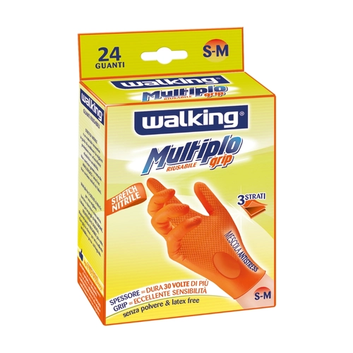 Multiplo Grip guanti riutilizzabili taglia S-M 24 pezzi BRI1259121