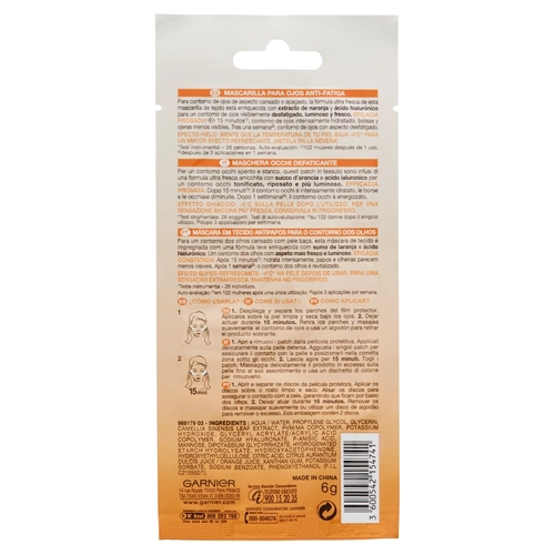 Skincare Maschera Occhi Anti Fatica con Acqua di Cocco e Acido Ialuronico BRI1259649