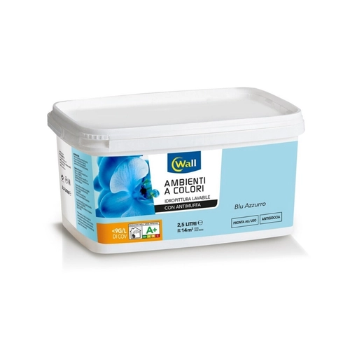 Idropittura Wall 2,5 L, turchese BRI1261633