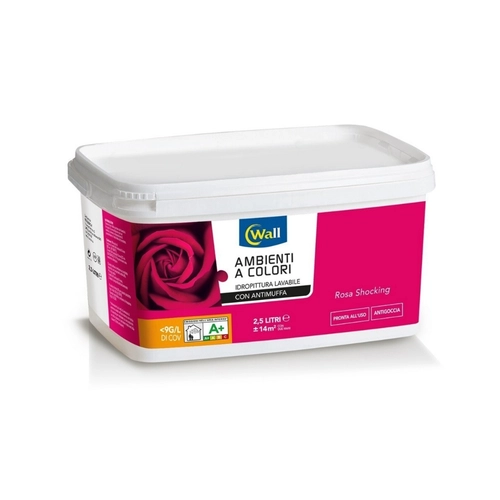 Idropittura Wall 2,5 L, rosa shocking BRI1261634