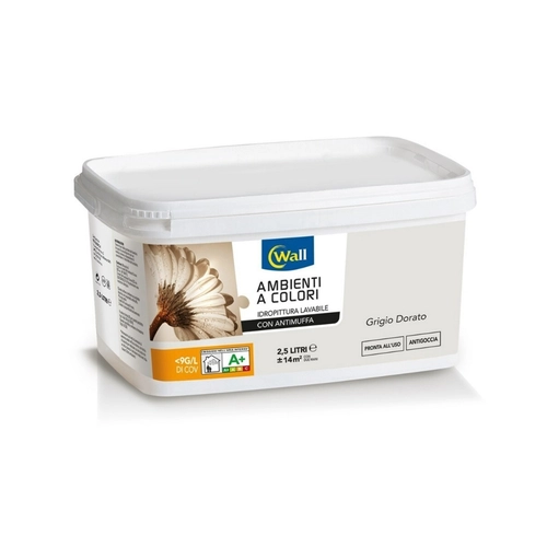 Idropittura Wall 2,5 L, grigio dorato BRI1261635