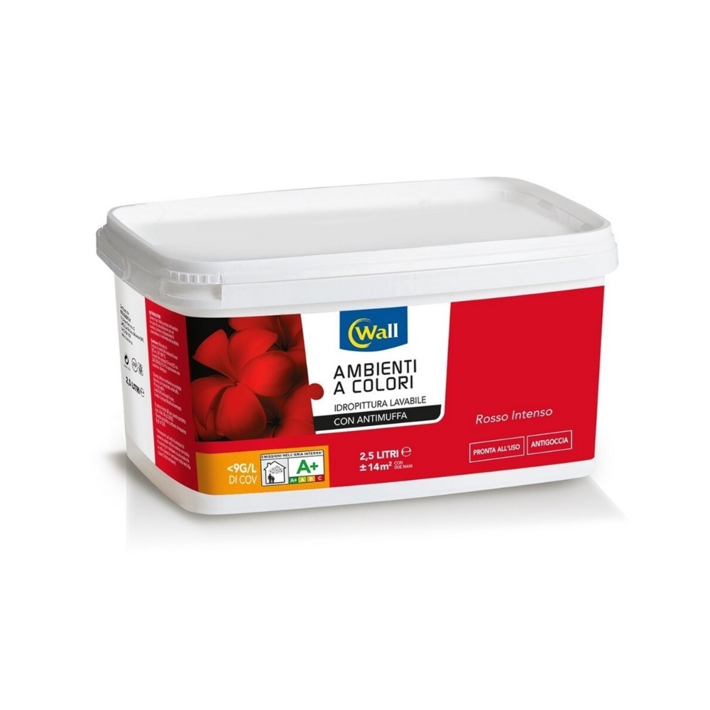 Image of Wall Idropittura Wall 2,5 L, rosso014