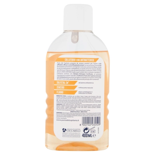 Collutorio Zenzero con Antibatterico 400ml BRI1266912