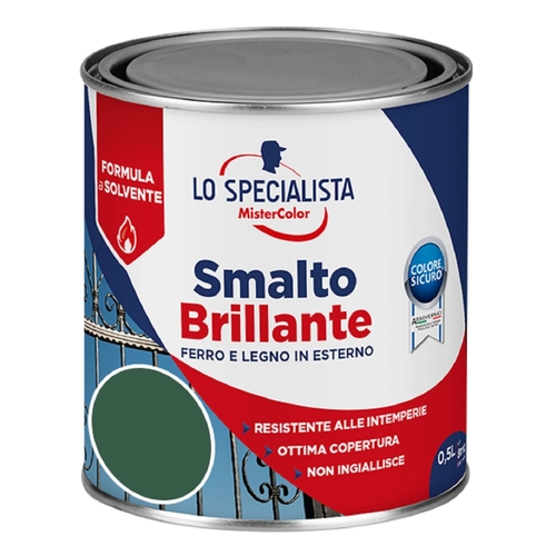 Smalto a solvente da 0.5 L, verde scuro brillante BRI1271375