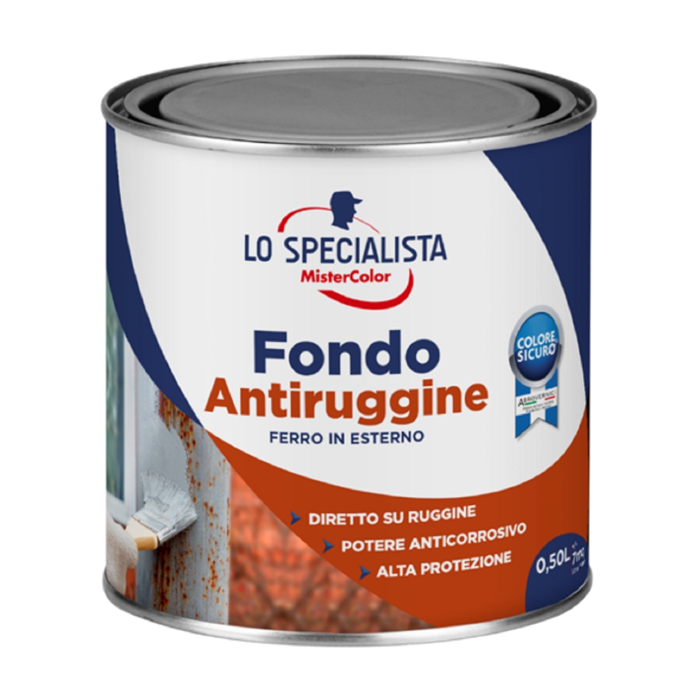 Image of Lo Specialista Fondo antiruggine MCS grigio da 0.5 L014