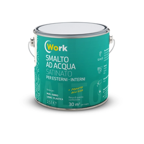 Smalto Work all'acqua da 2.5 L BRI1273946