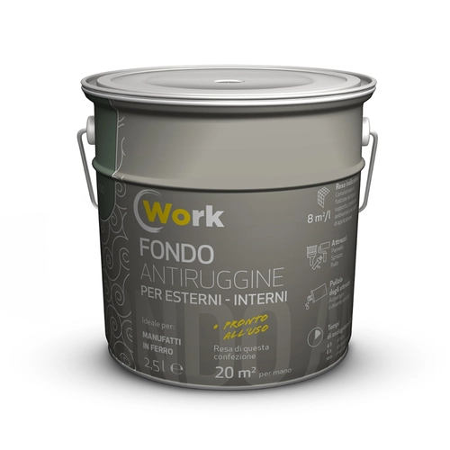 Smalto antiruggine Work da 2.5 L BRI1274001