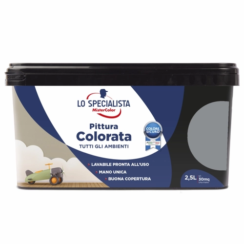 Pittura murale Tutti Ambienti 2,5 L, grigio pietra BRI1276504