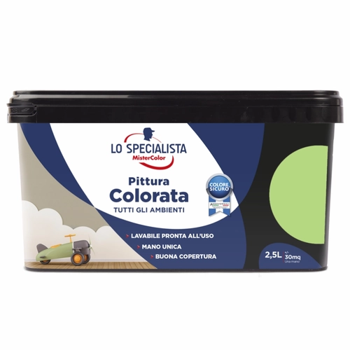 Pittura murale Tutti Ambienti 2,5 L, verde lime BRI1276652