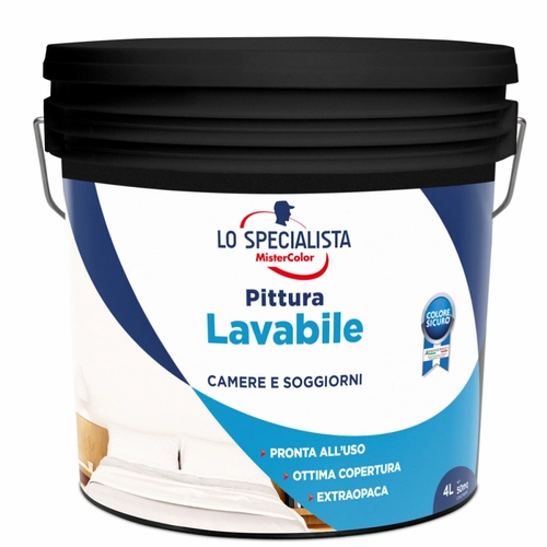 Pittura murale bianca MCS 4 L, bianco BRI1276654