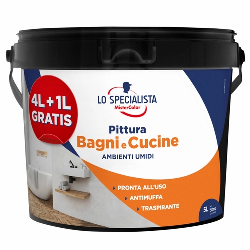 Idropittura BAGNI & CUCINE 4L+1L Omaggio BRI1276659